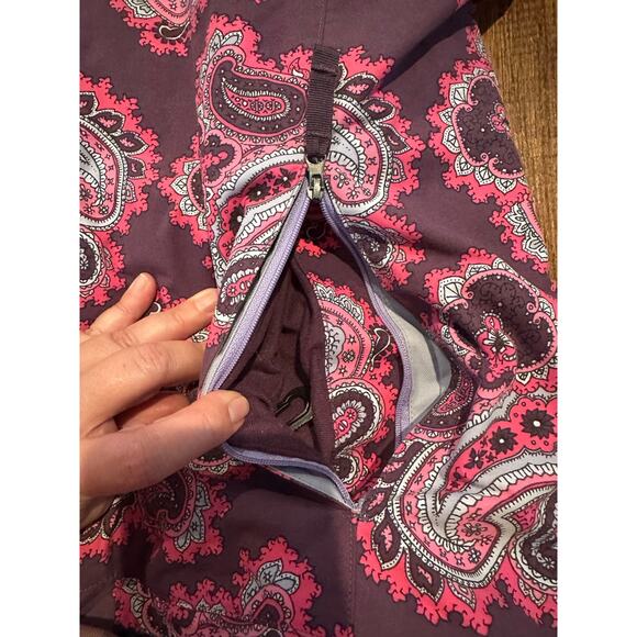 Burton Women’s Ltd Edition Paisley Print Ski Jacket – Purple/Pink – Sz Large - Picture 11 of 12